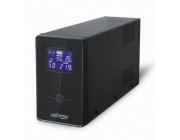 Gembird EnerGenie EG-UPS-034, LCD display, 1500VA / 900W, UPS with AVR, Output sockets: 3 pcs x C13, 2 pc Schuko outlets, USB port